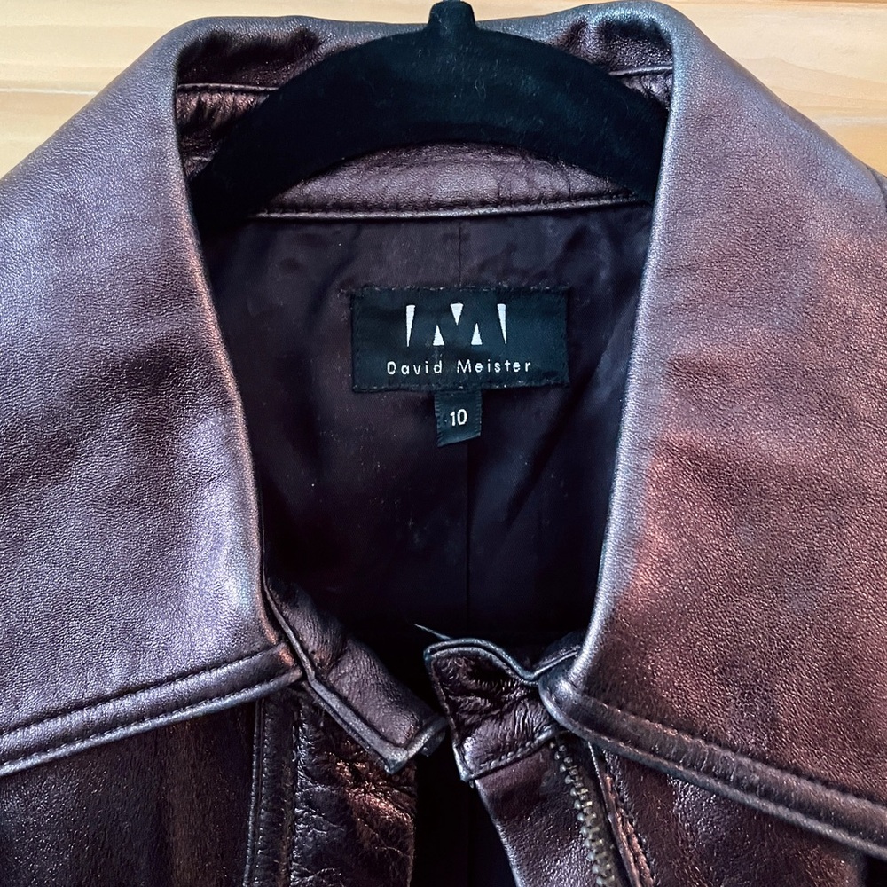 Metallic Leather Jacket - Picture 2 of 5